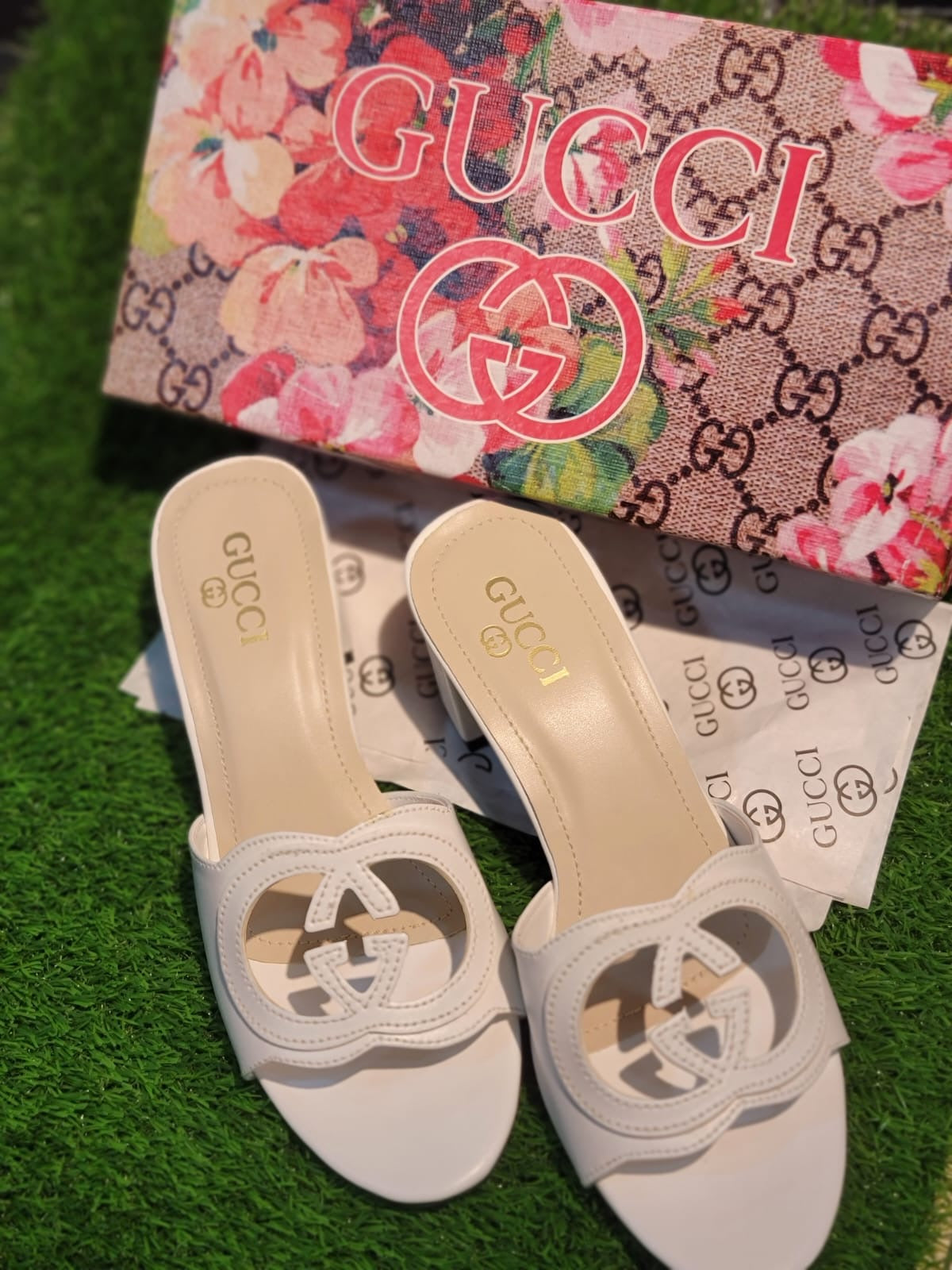 GG Interlocking Block Heels