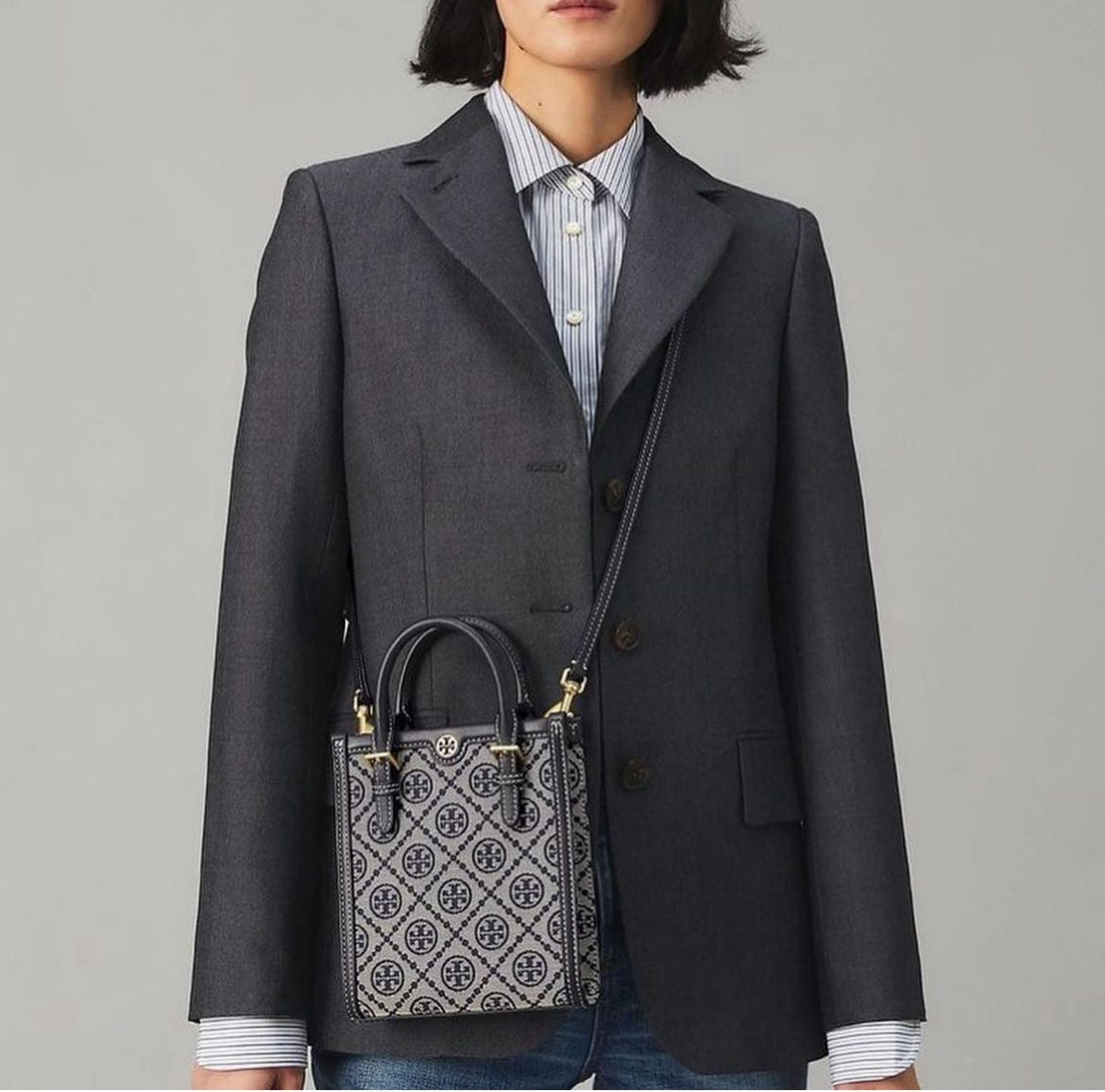 TB Mini T Monogram Tote
