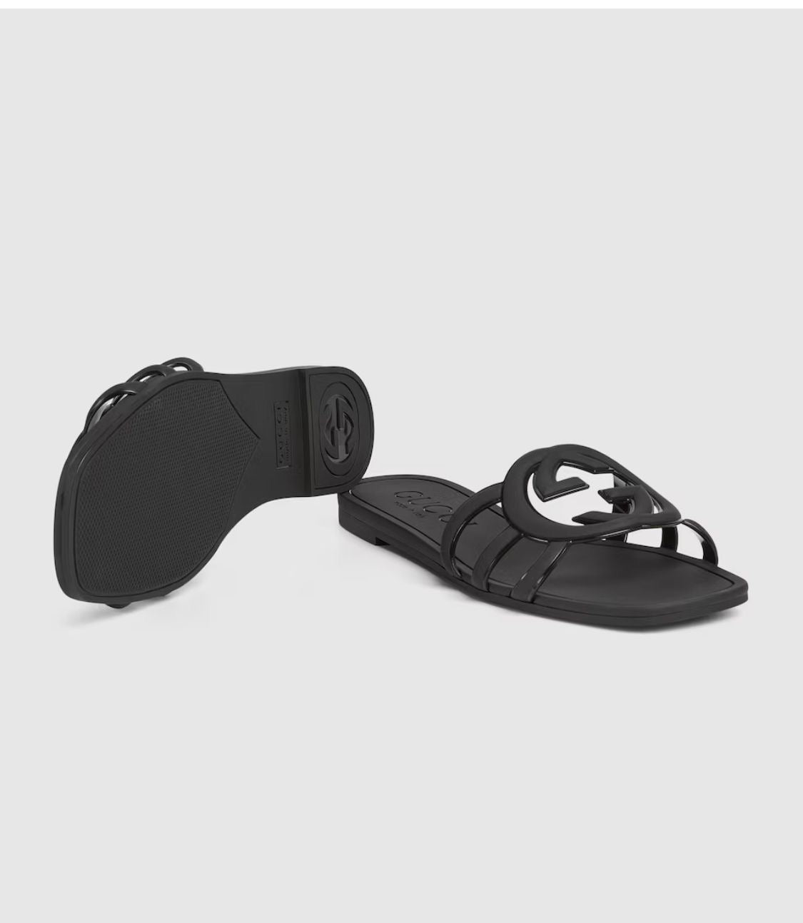 GG Interlocking Jelly Slippers