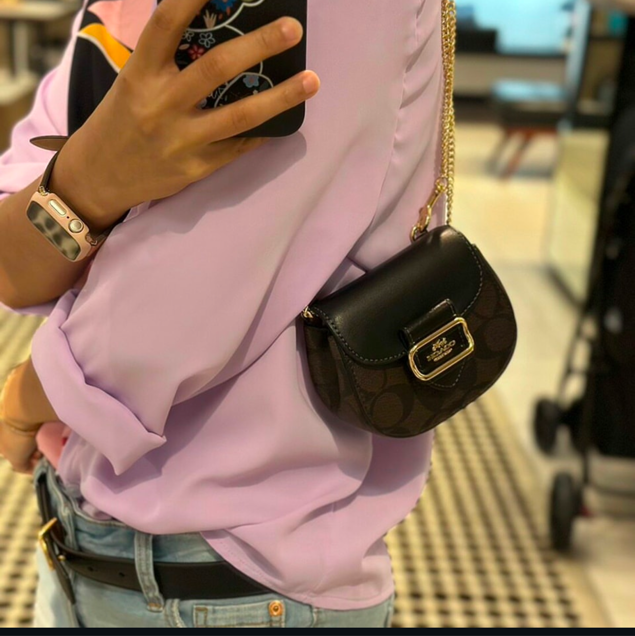 Coach Morgan Card Case On a Chain