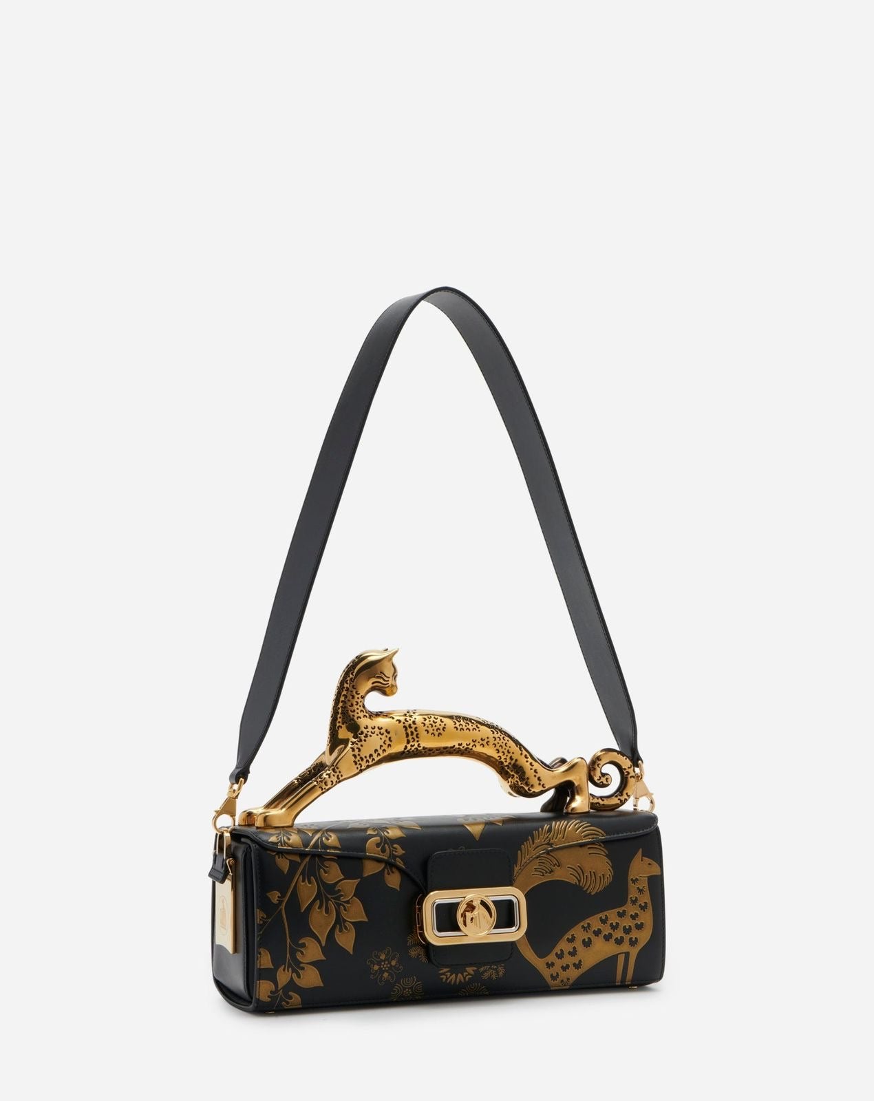 Lanvin
Women's Rateau Pencil Cat Leather Shoulder Bag