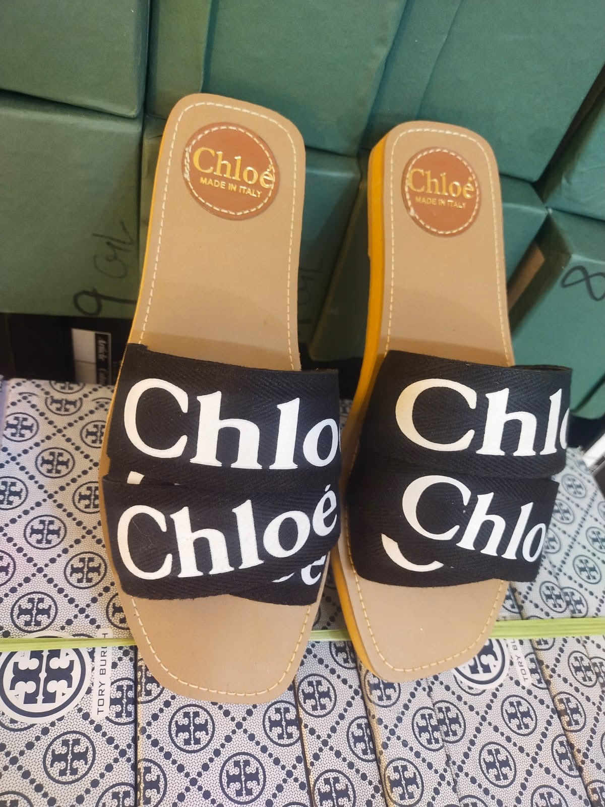 CH Black/Brown Slides