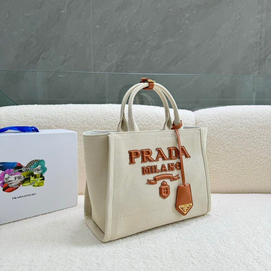 PR Linen Blend Tote Bag