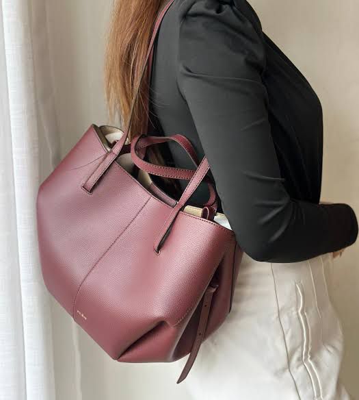 POLENE CYME EDITION TEXTURED TAUPE