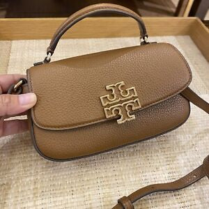 TB Britten Shoulder Bag Shiny Beige