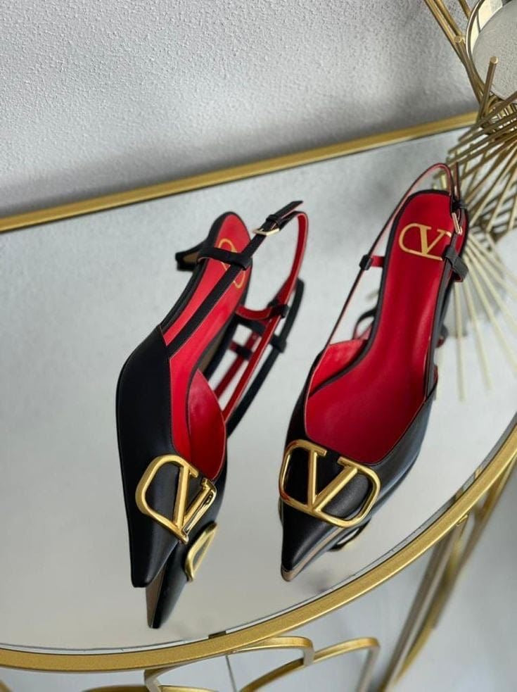 V Logo Heels in 2 Amazing Colours