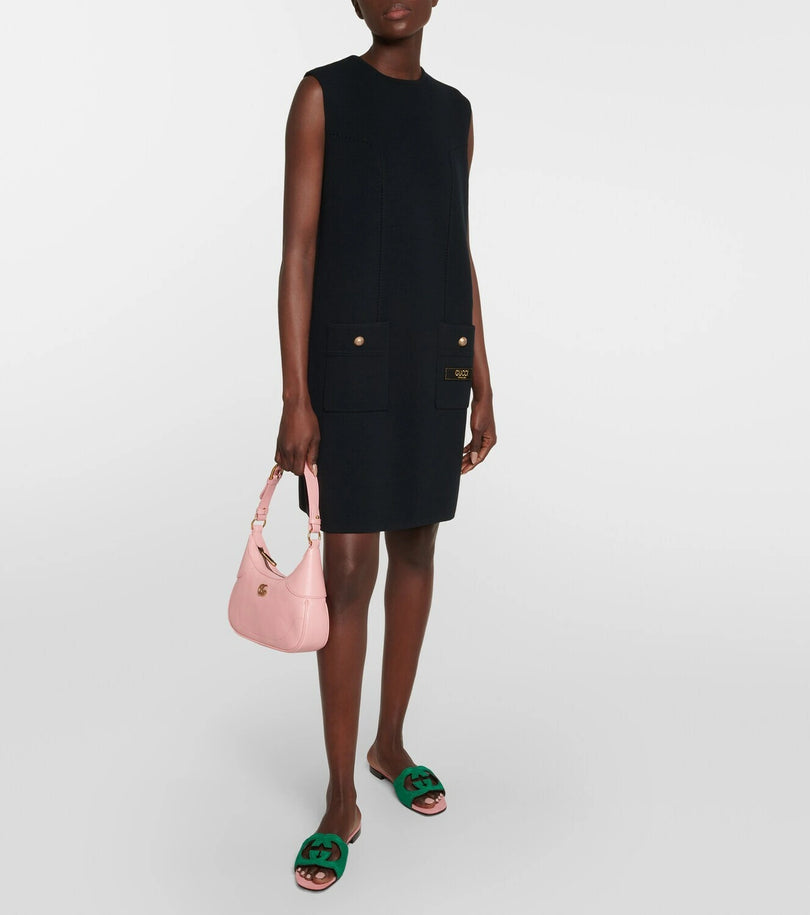 GUCCI INTERLOCKING SUEDE SANDALS