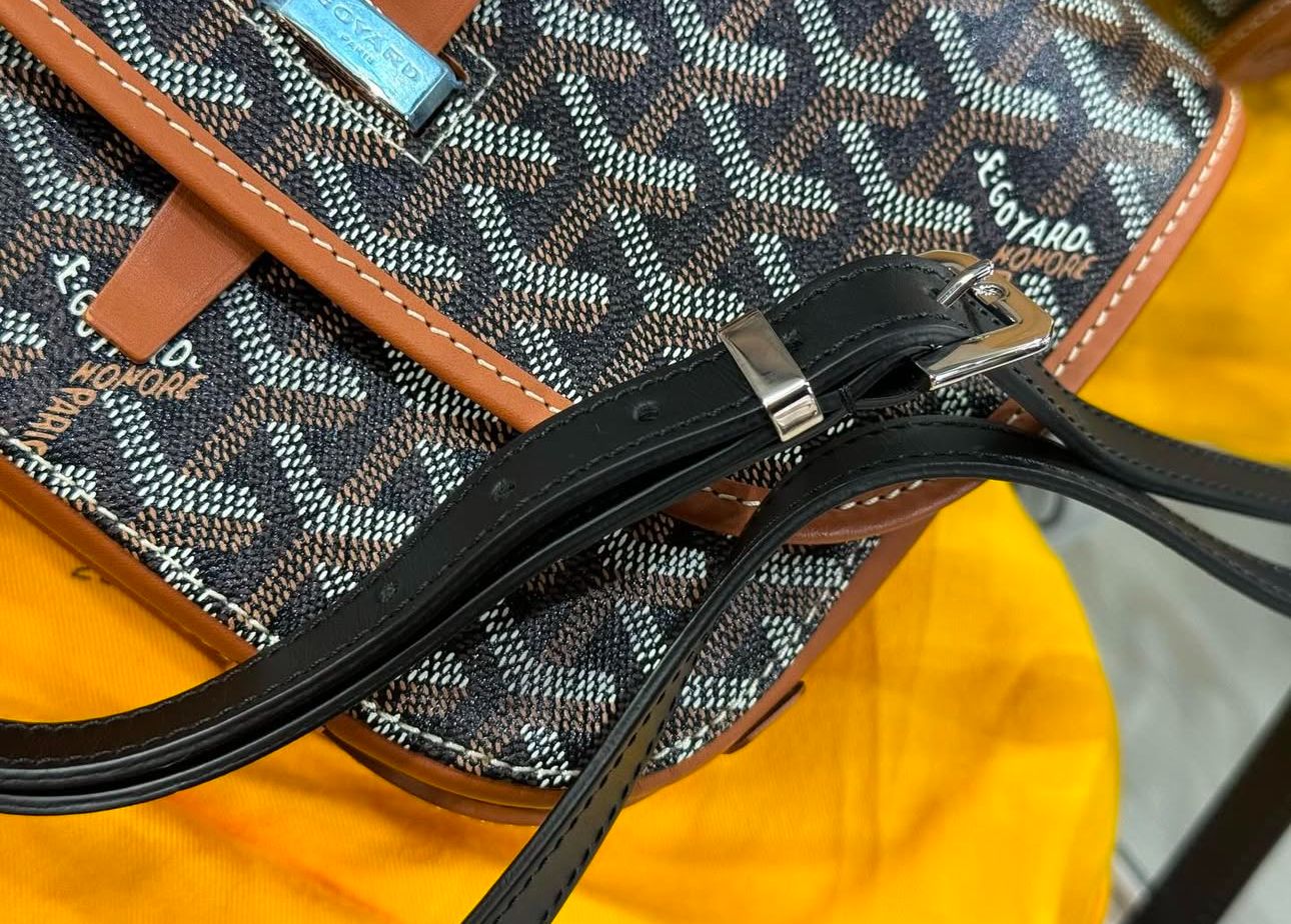 Goyard Belvedere PM Bag Black/Tan