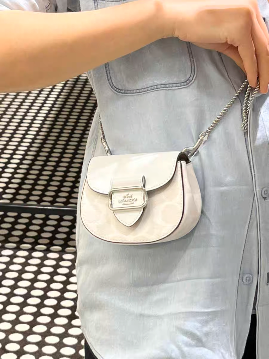 Coach Morgan Card Case On a Chain