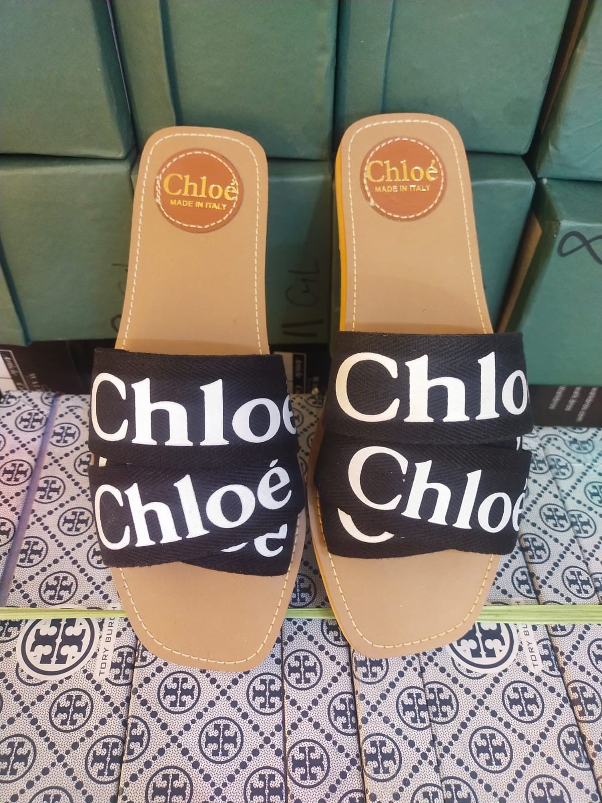 CH Black/Brown Slides