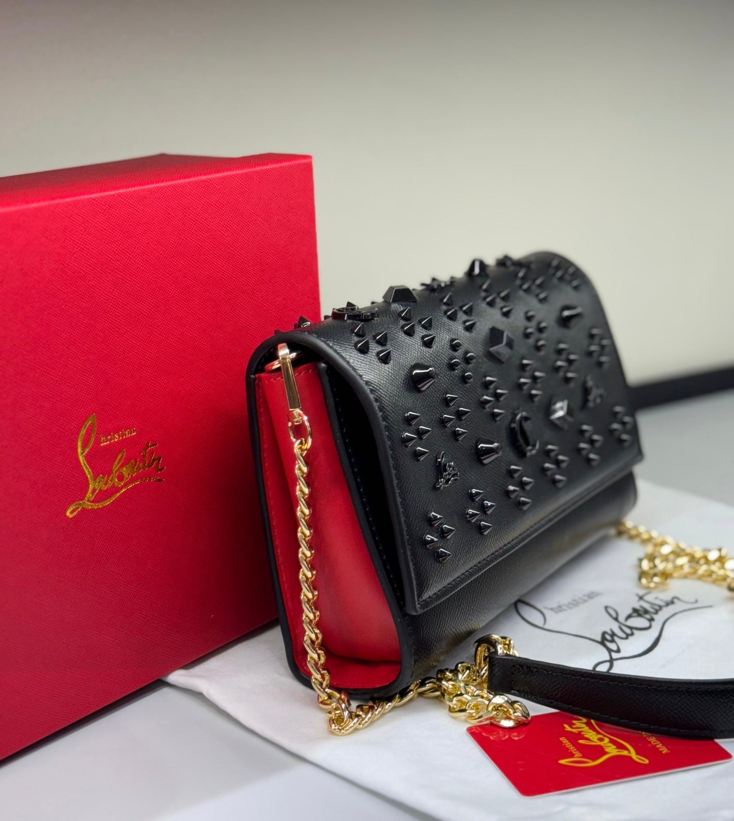 CHRISTIAN LOUBOUTIN PALOMA CLUTCH