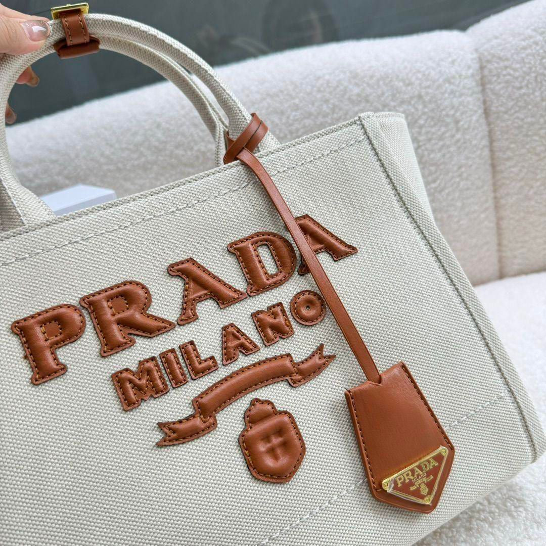 PR Linen Blend Tote Bag