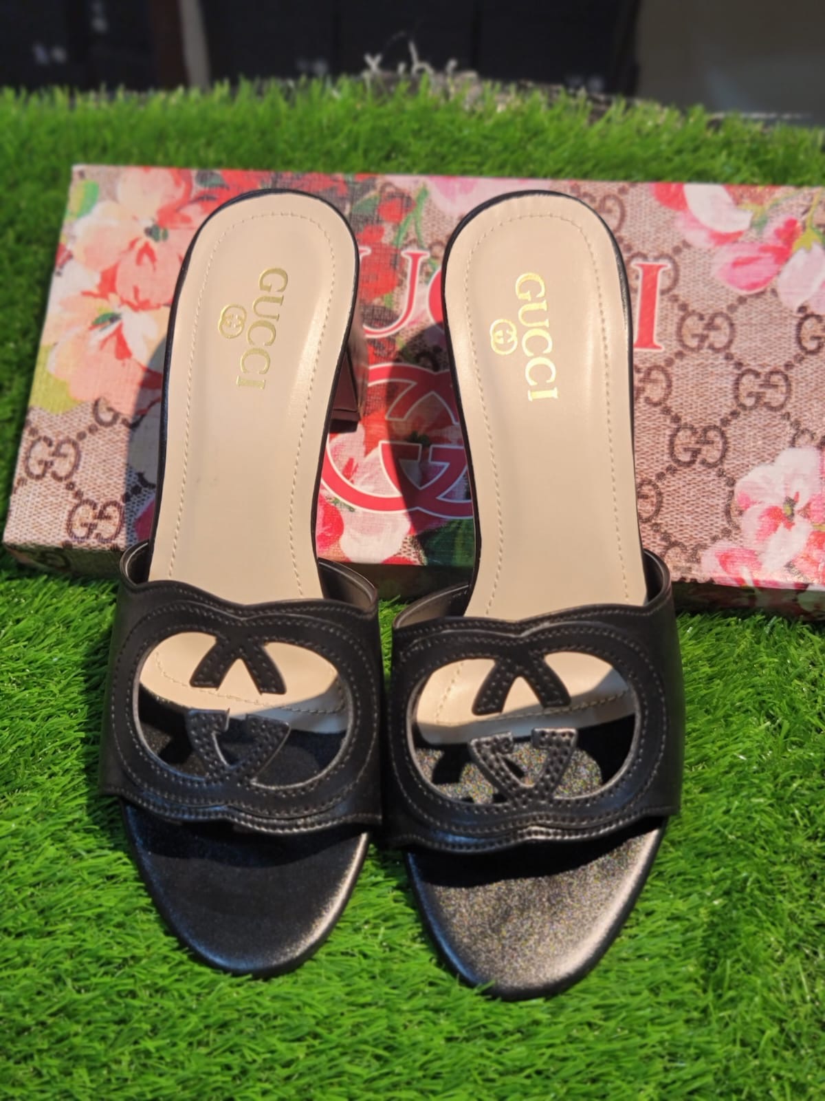 GG Interlocking Block Heels