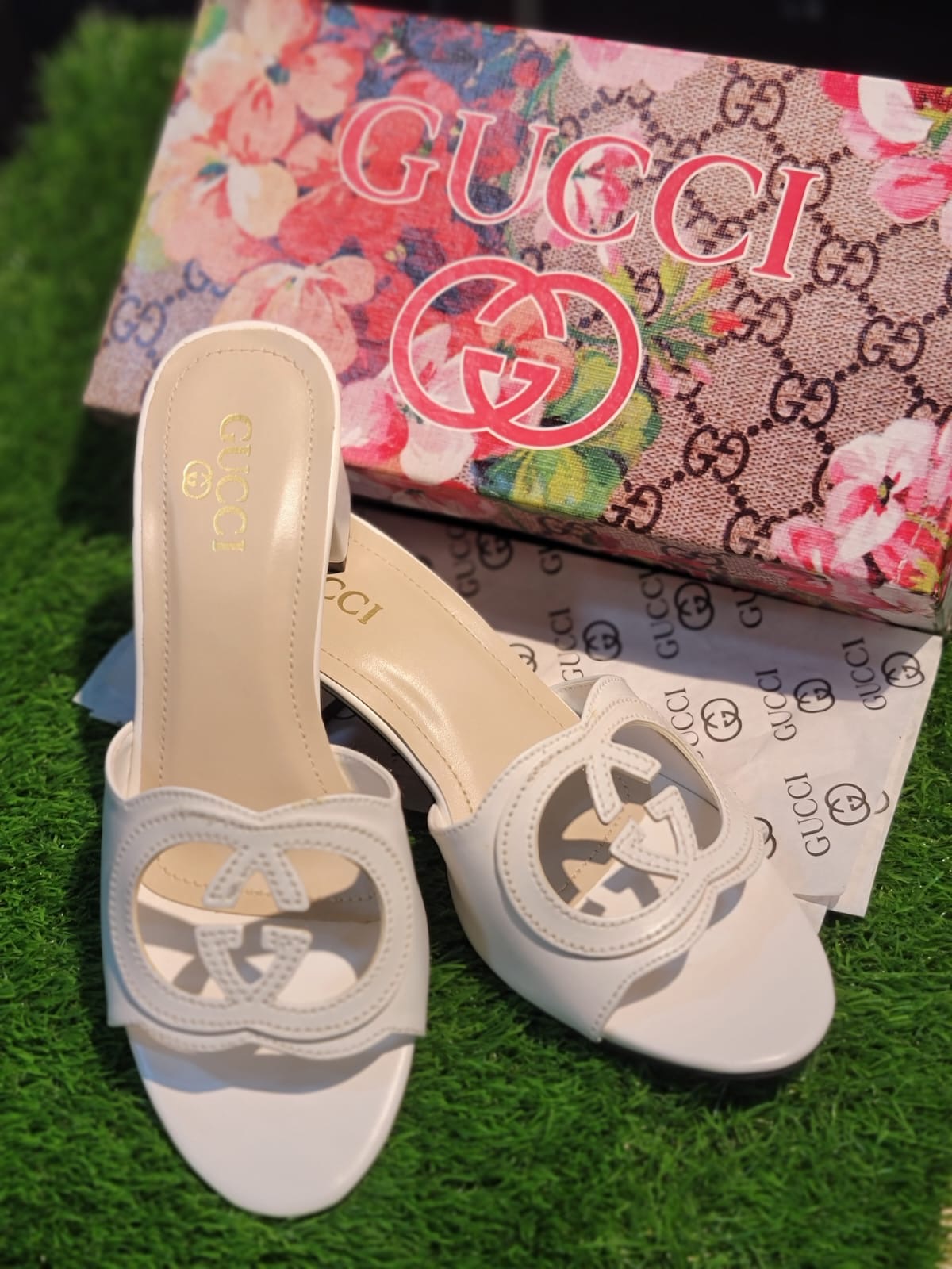 GG Interlocking Block Heels