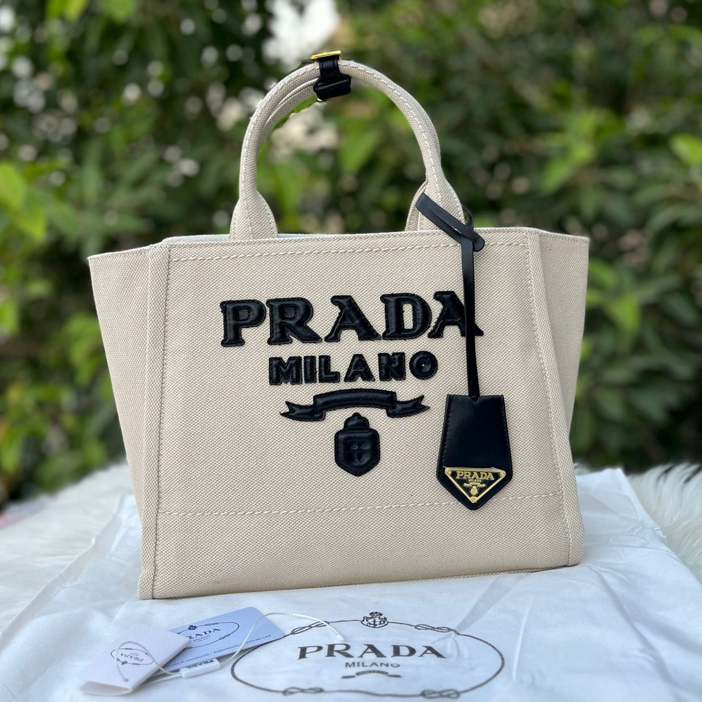 PR Linen Blend Tote Bag
