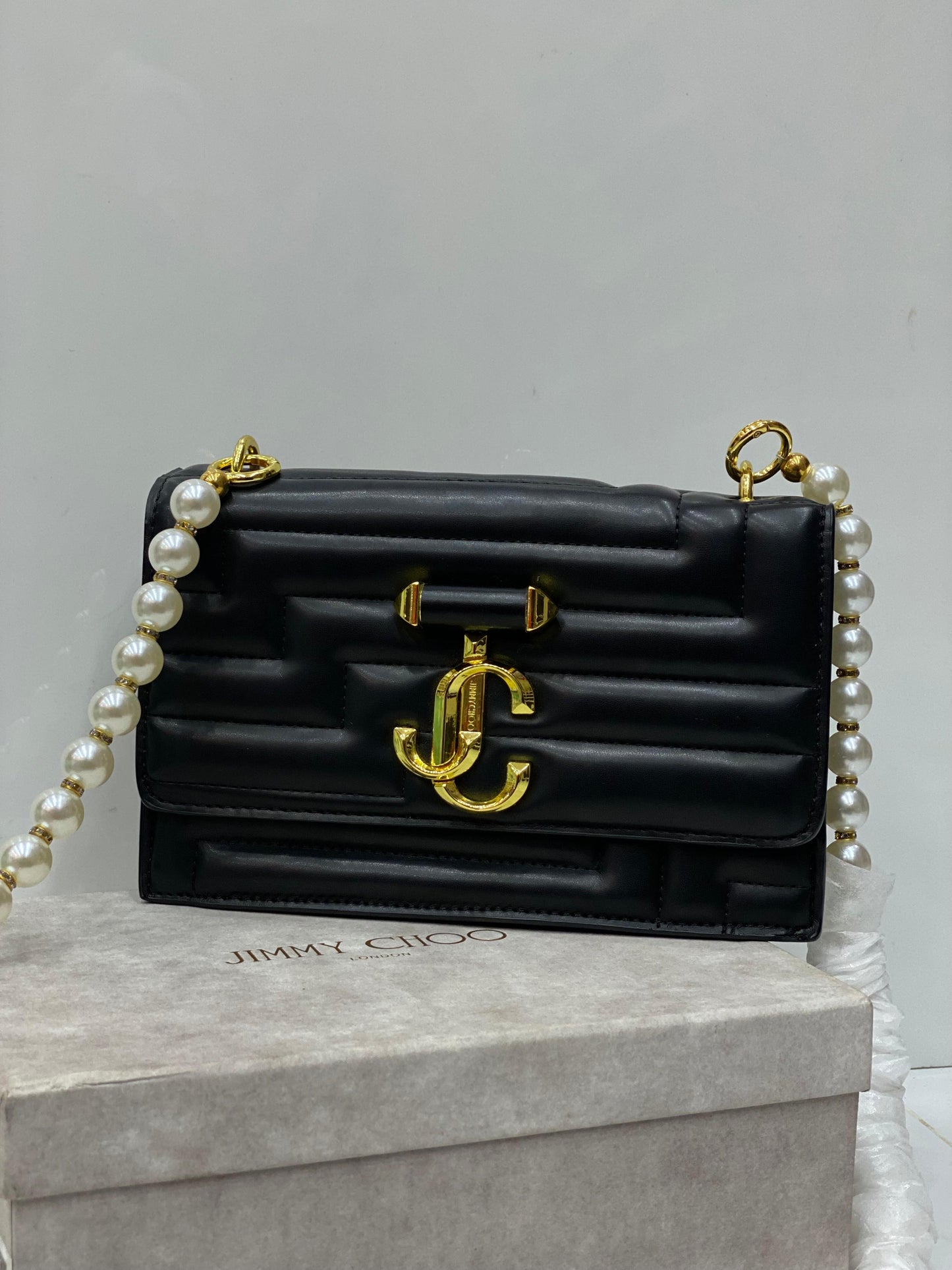 JC Pearl Chain Cross Body Bag