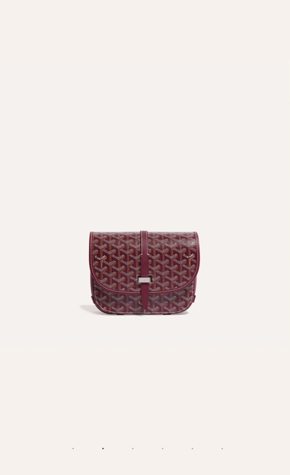 Goyard Belvedere PM Bag Mraoon