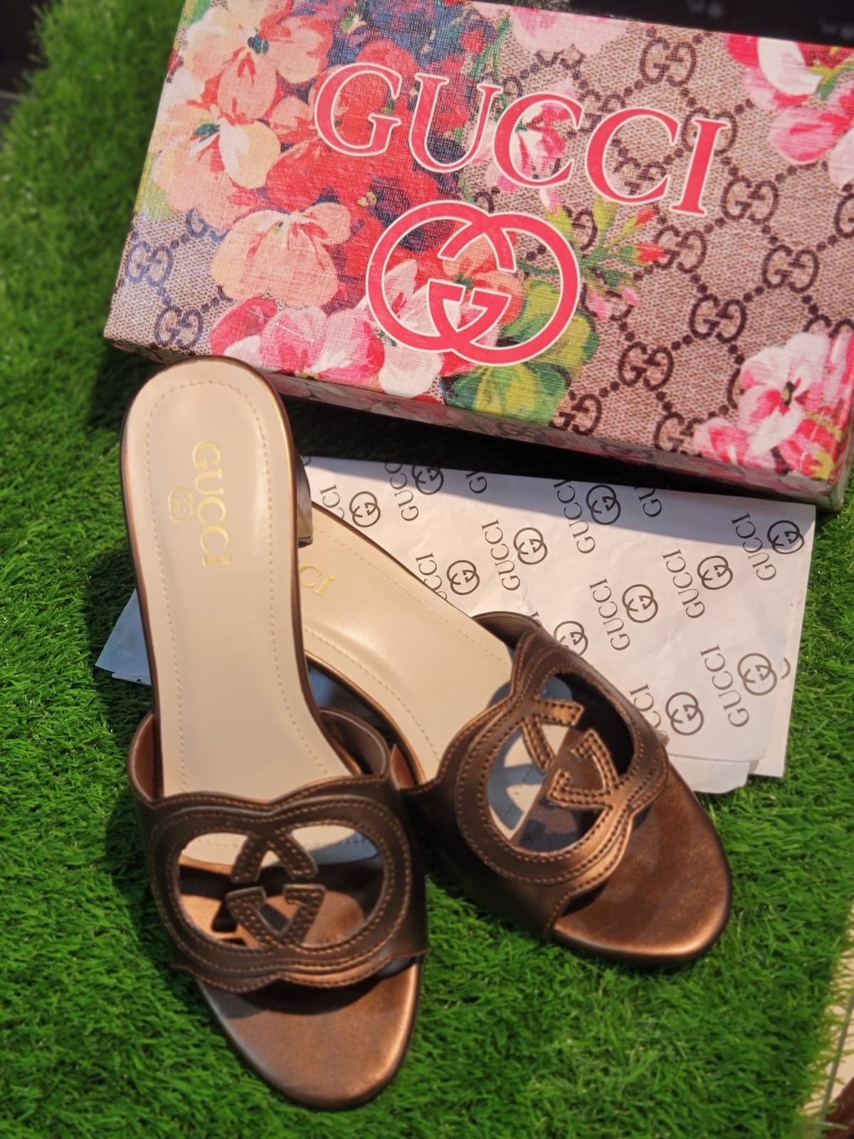 GG Interlocking Block Heels