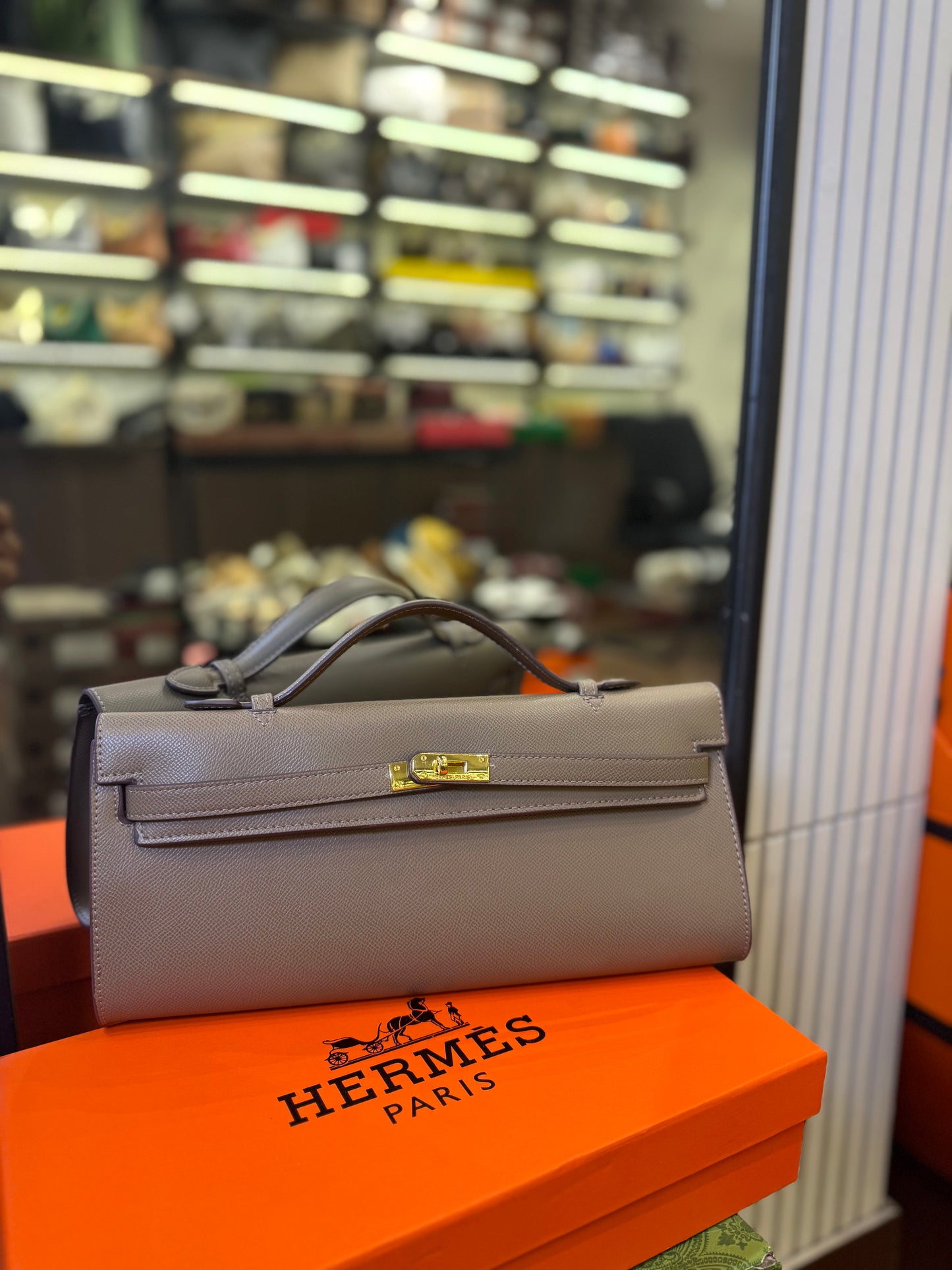 HERMES KELLY CUT CLUTCH BAG