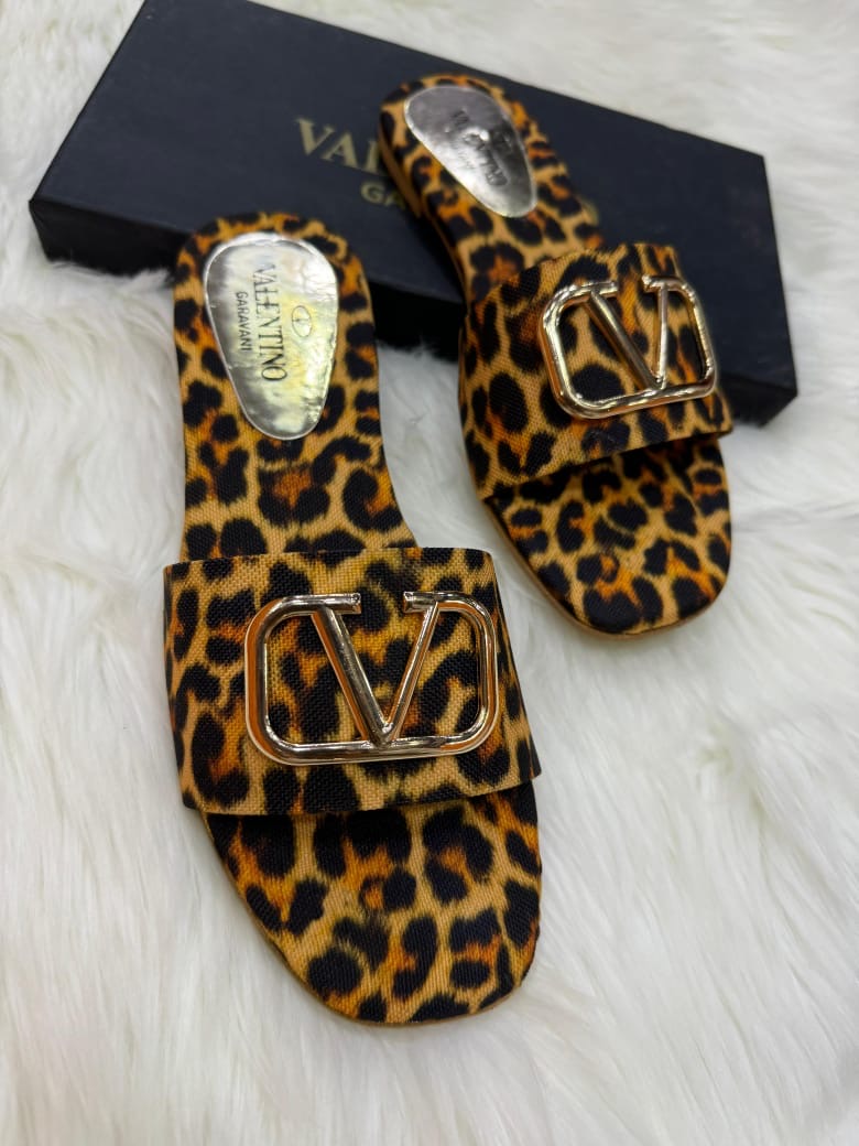 Valentino Tiger Print Flats
