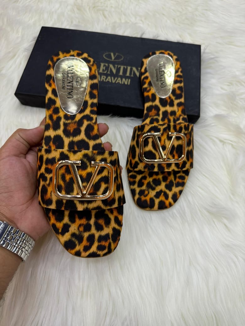 Valentino Tiger Print Flats