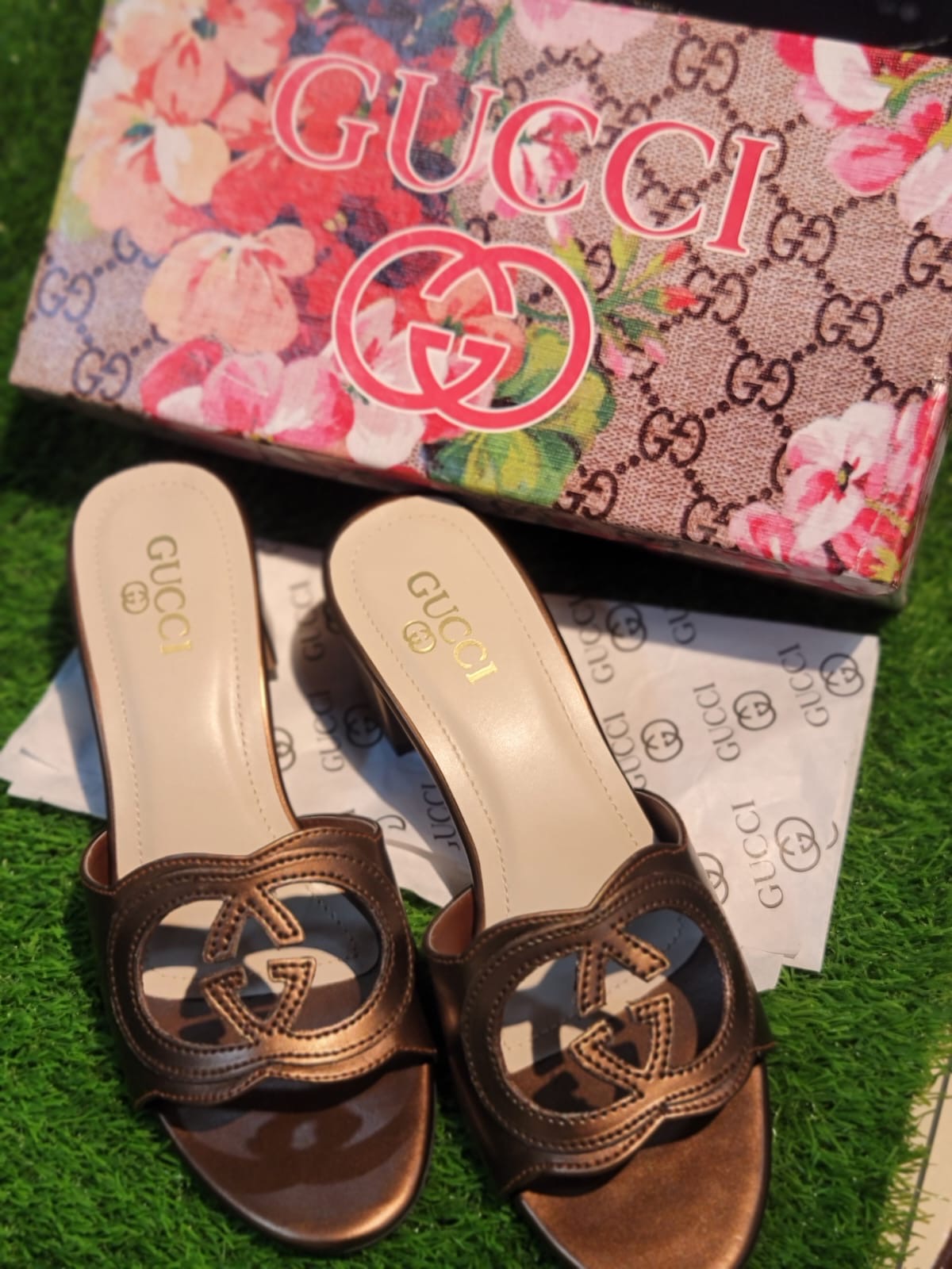 GG Interlocking Block Heels