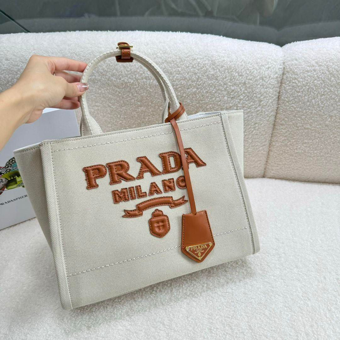 PR Linen Blend Tote Bag
