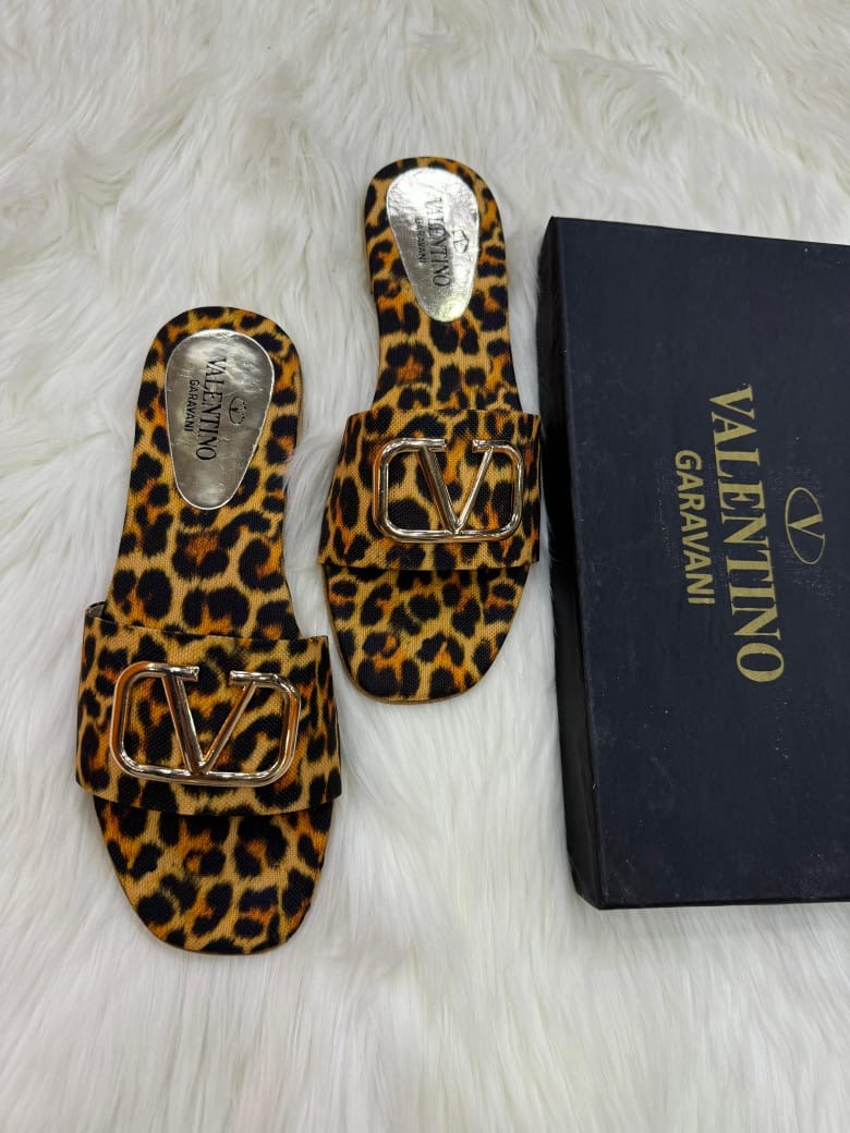 Valentino Tiger Print Flats