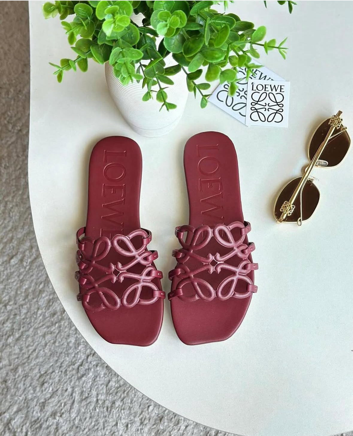 LOEWE PETAL ANGRAM SLIDES