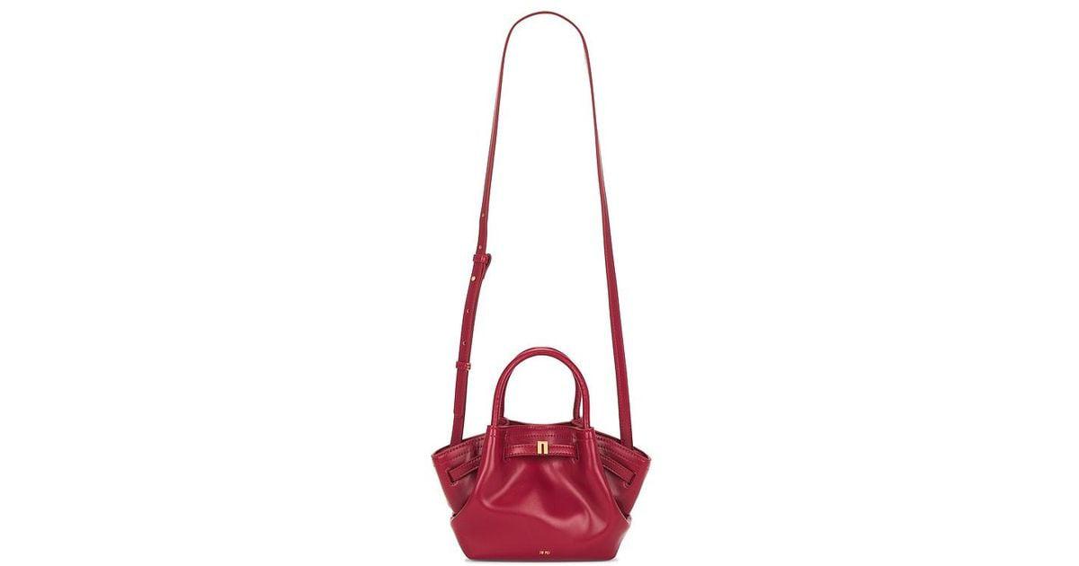 JW PIE HANA MINI FAUX SUEDE TOTE BAG - CLARET
