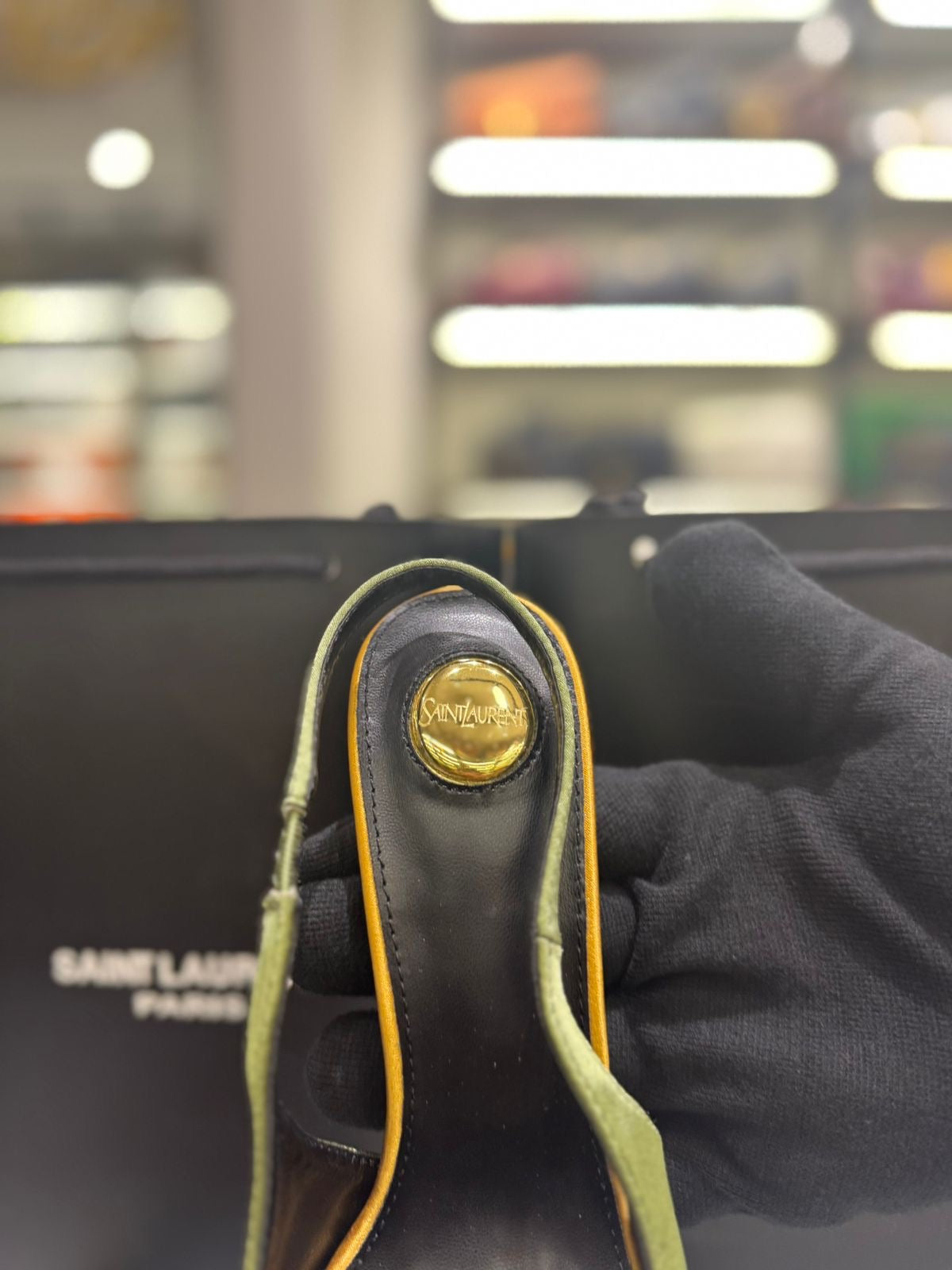 YSL AMALIA SLING BACK PUMPS