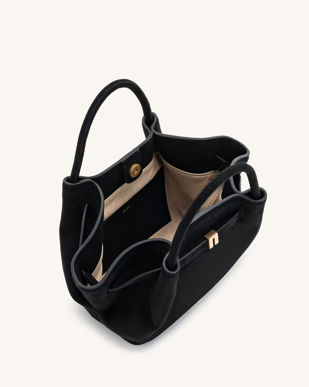 JW PIE HANA MINI FAUX SUEDE TOTE BAG - BLACK