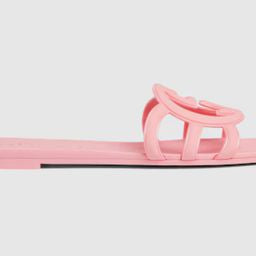 GG Interlocking Jelly Slippers
