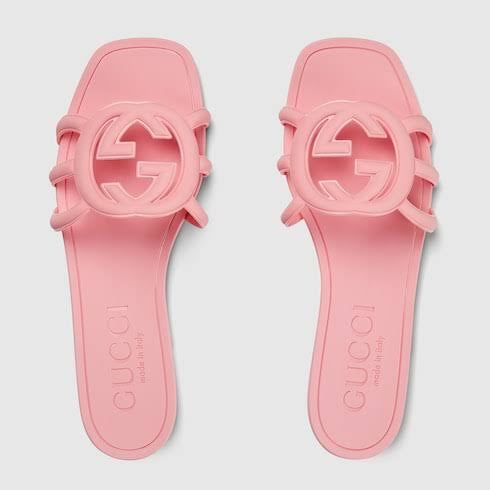 GG Interlocking Jelly Slippers