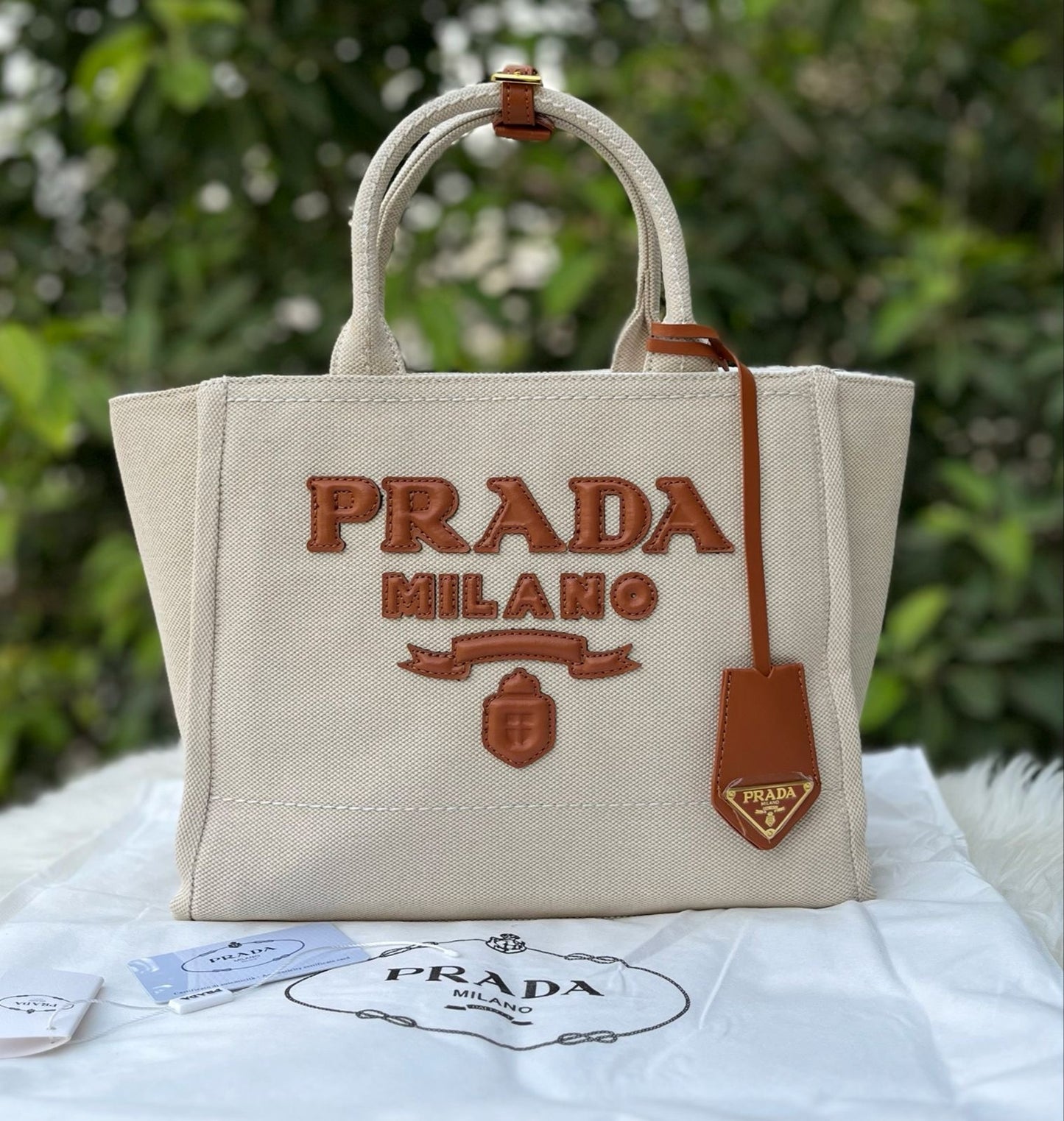 PR Linen Blend Tote Bag