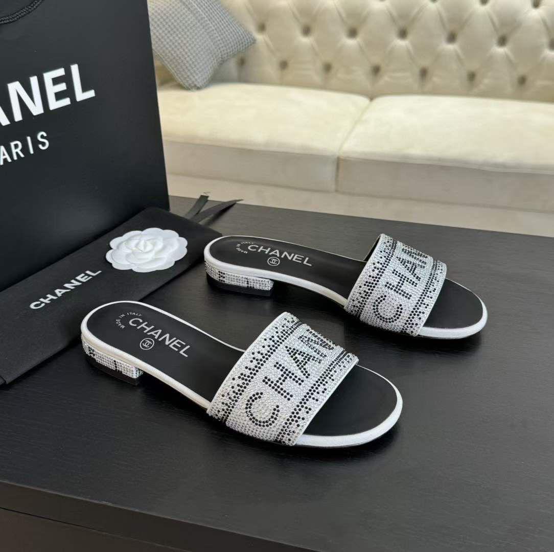 Chanel Stone Slippers
