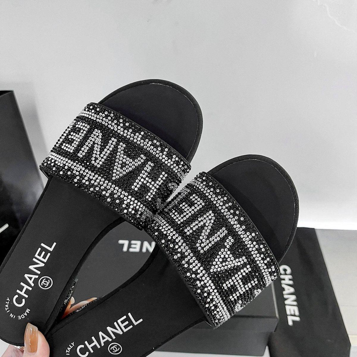 Chanel Stone Slippers