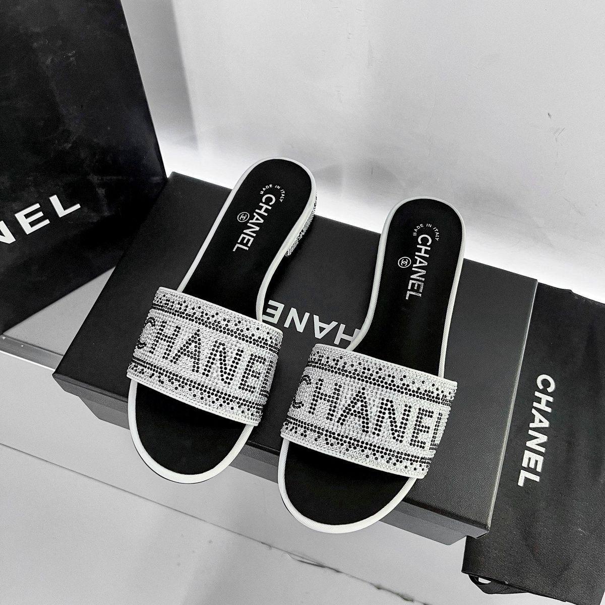 Chanel Stone Slippers