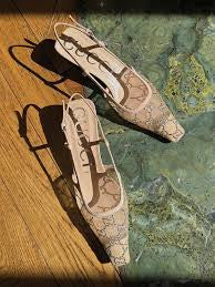 GG Sling Back Pumps