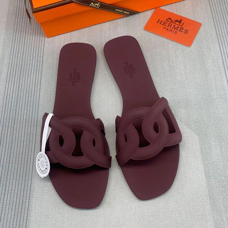 HERMES ALOHA SLIDES IN 3 AMAZING COLOURS