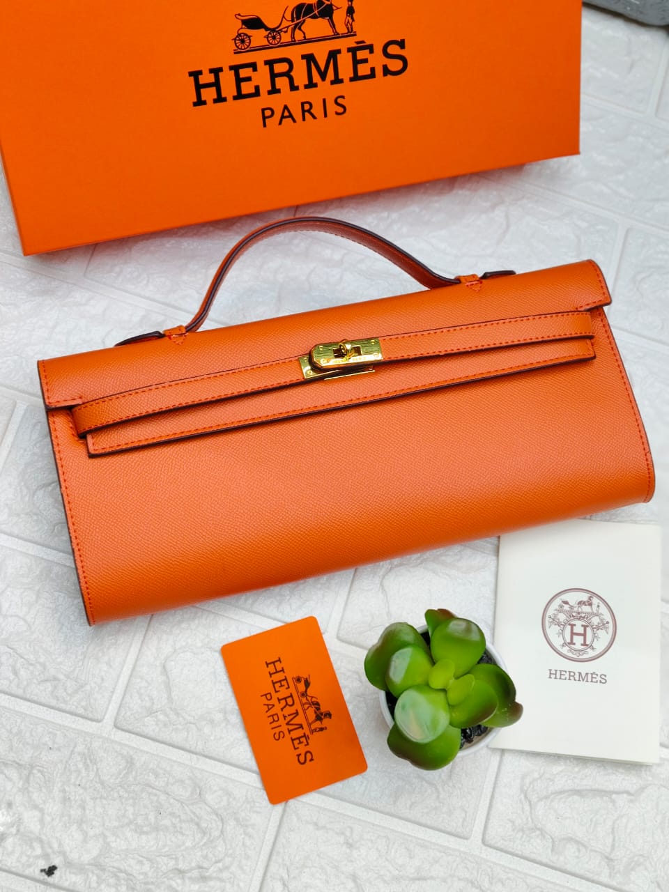 HERMES KELLY CUT CLUTCH BAG