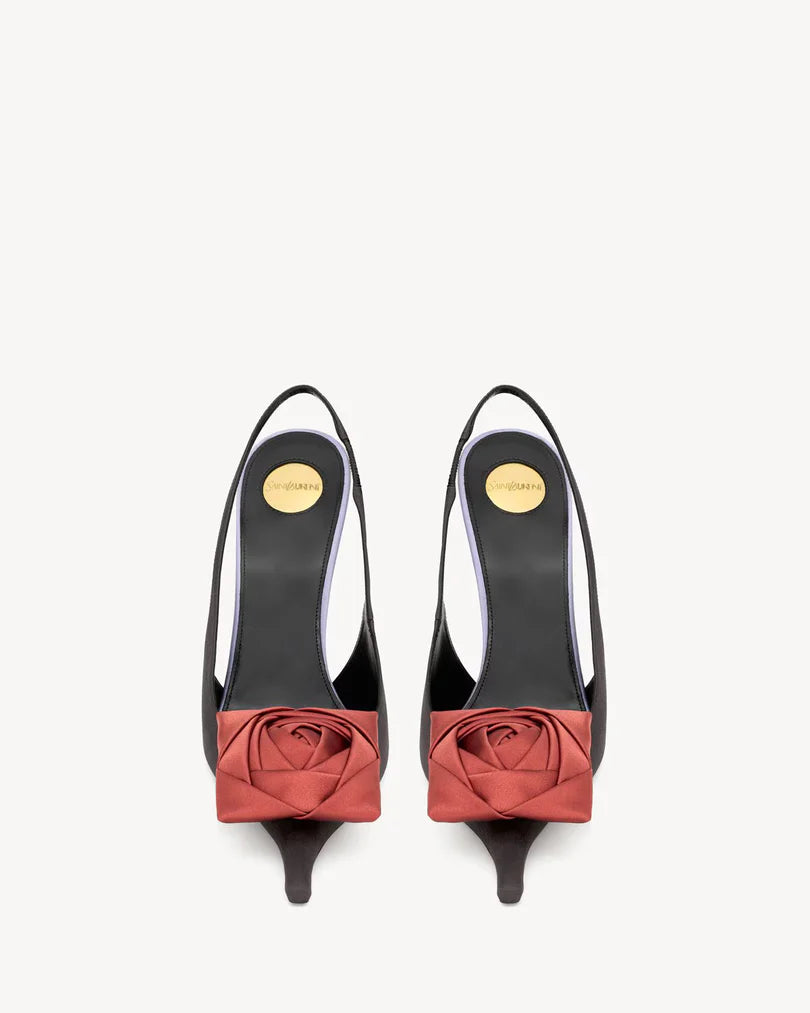 YSL AMALIA SLING BACK PUMPS