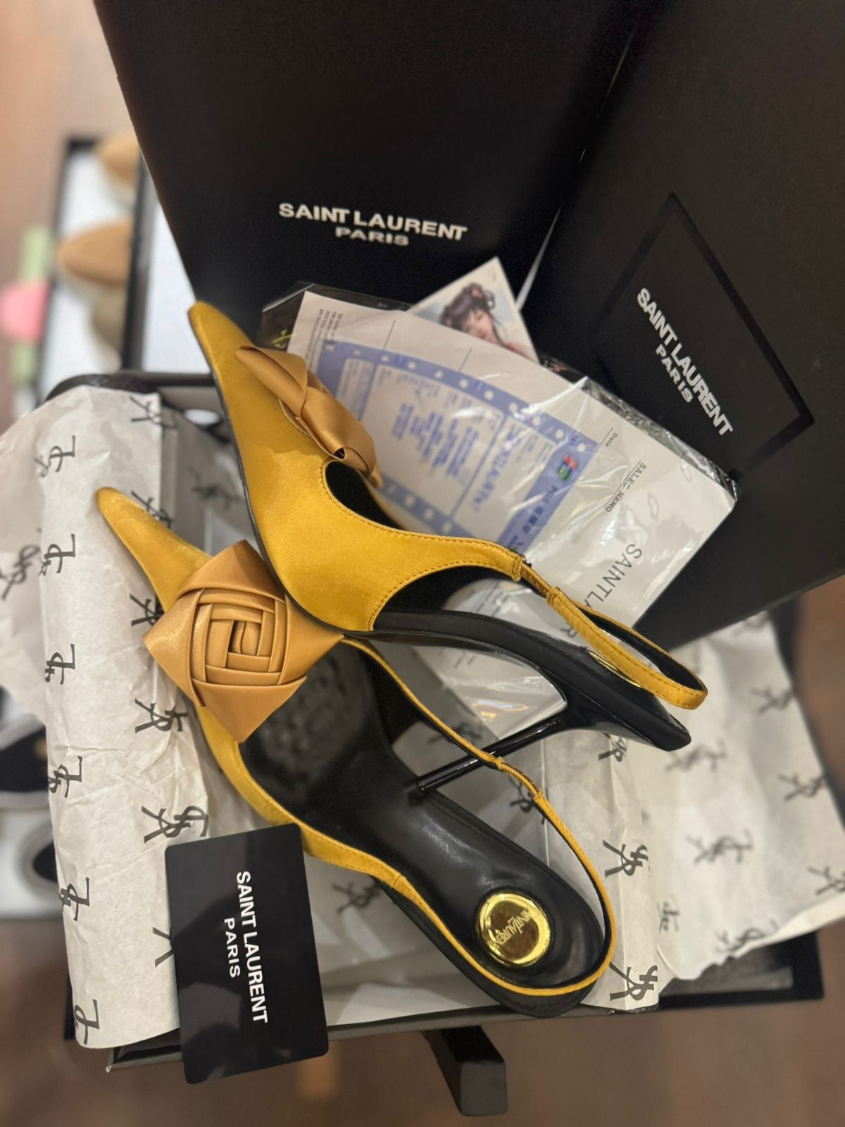 YSL AMALIA PUMPS HEEL