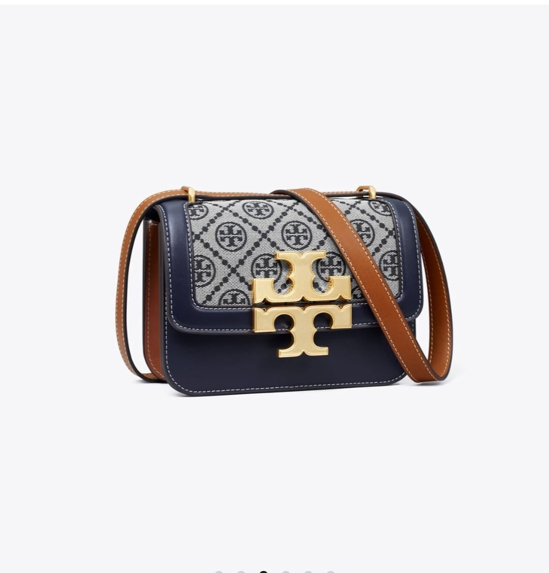 *TORY BURCH* 
SMALL T MONOGRAM ELEANOR SHOULDER BAG