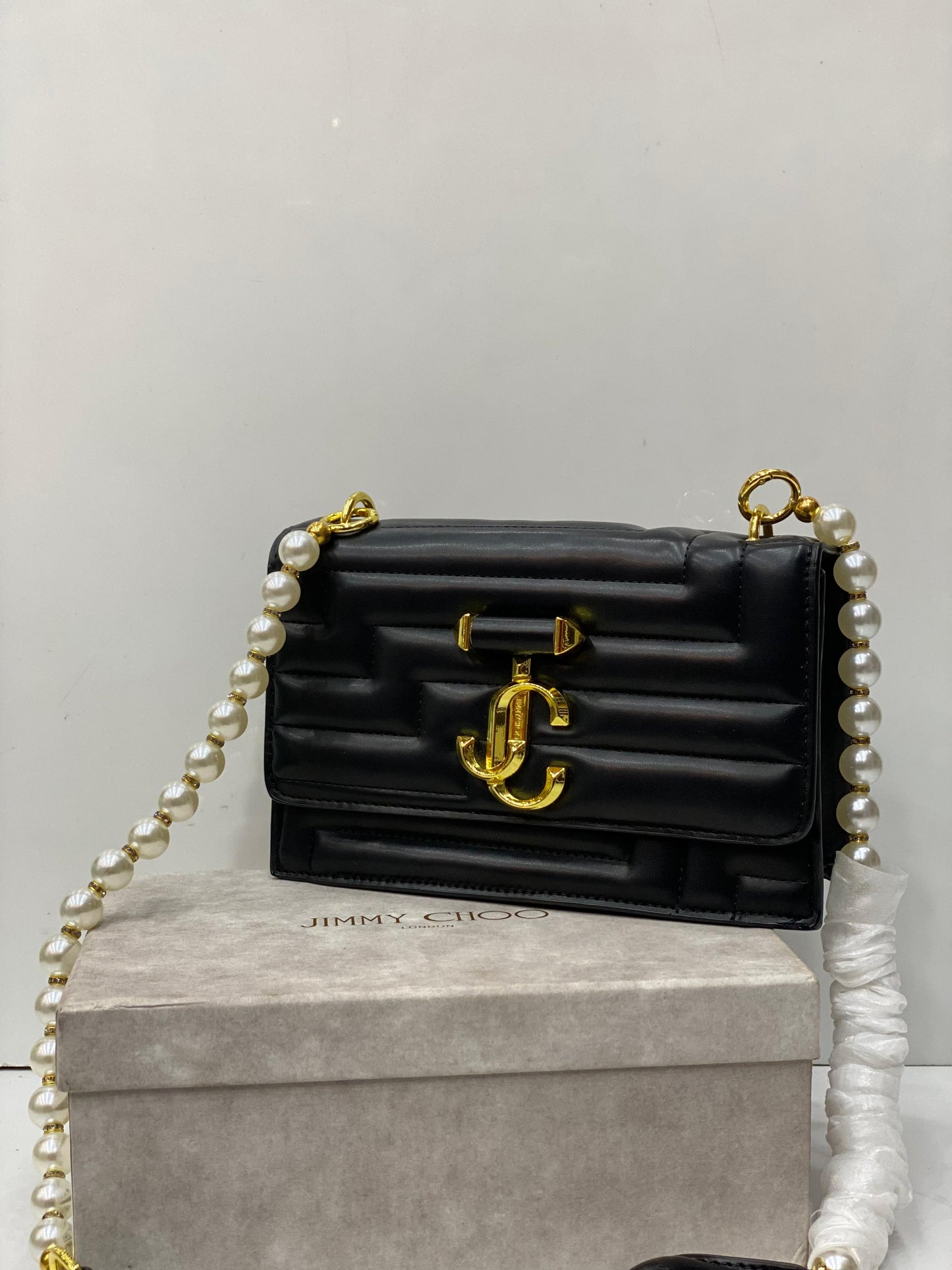 JC Pearl Chain Cross Body Bag