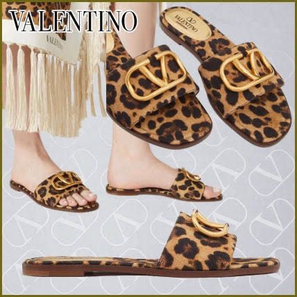 Valentino Tiger Print Flats