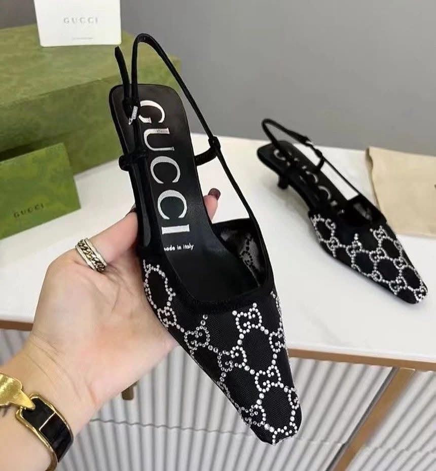GG Sling Back Pumps