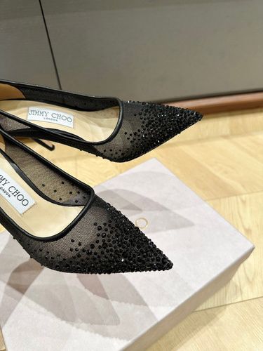 JIMMY CHOO HEEL -PUMP IN BLACK