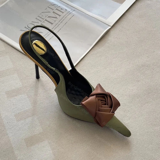 YSL AMALIA SLING BACK PUMPS