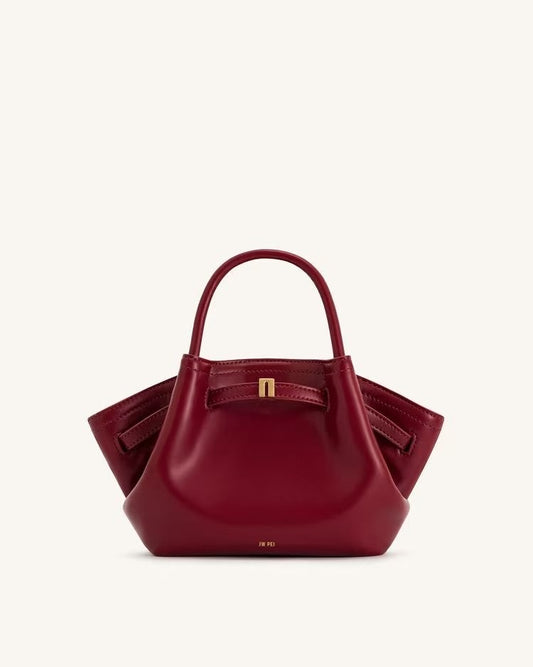 JW PIE HANA MINI FAUX SUEDE TOTE BAG - CLARET